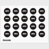 I Want Work All Done Sign Language Speech Aac Chri Ronde Sticker (Vel)