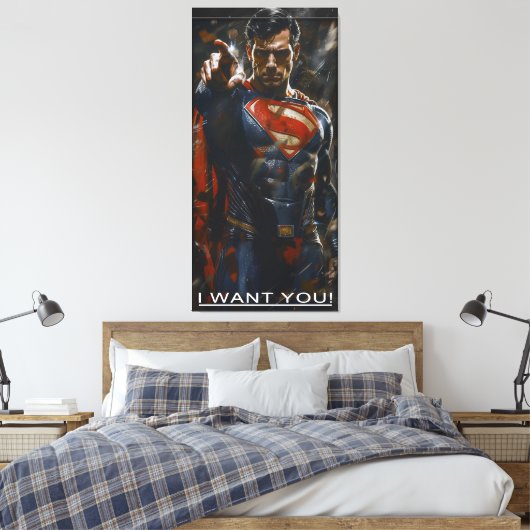 I want you canvas afdruk (Insitu (Slaapkamer))