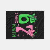 I Was 6 Now I'm 7 67 Birthday Witch Nk Green Birth Fleece Deken (Voorkant (Horizontaal))