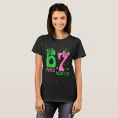 I Was 6 Now I'm 7 67 Birthday Witch Nk Green Birth T-shirt (Voorkant volledig)