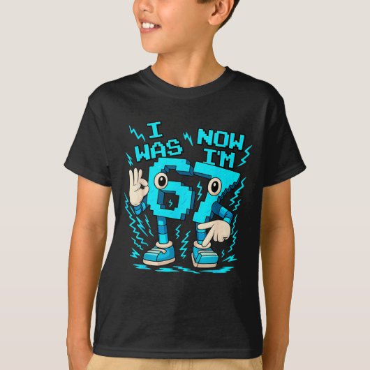 I Was 6 Now I'm 7 67 Seven Year Old Birthday Girls T-shirt (Voorkant)