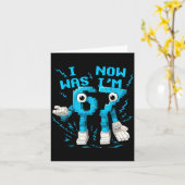 I Was 6 Now I'm 7 67 Six Seven 7 Years Old Birthda Kaart (Gele Bloem)