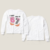 I was 6 now I'm 7 cute birthday numbers (Voorkant /achterkant)