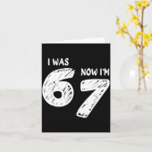 I Was 6 Now I'm 7, Funny 67 Meme Viral Trend 7th B Kaart (Gele Bloem)