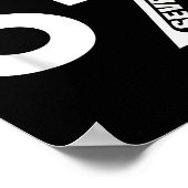 I Was 6 Now I'm 7 Funny 7th Birthday Funny Six Sev Poster (Hoek)