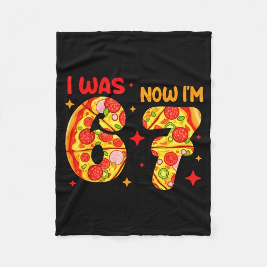 I Was 6 Now I'm 7 Zza Birthday 7 Year Old Theme Fleece Deken (Voorkant)