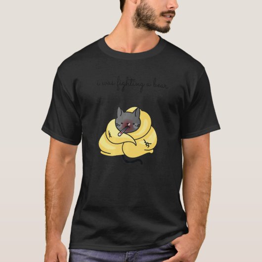 I Was Fighting a Bear Get Well Soon Recovery Tuxed T-shirt (Voorkant)