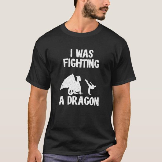 I Was Fighting A Dragon After Surgery Recovery Bro T-shirt (Voorkant)