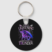 I Was Lightning Before The Thunder Dragons Lover M Sleutelhanger (Voorkant)