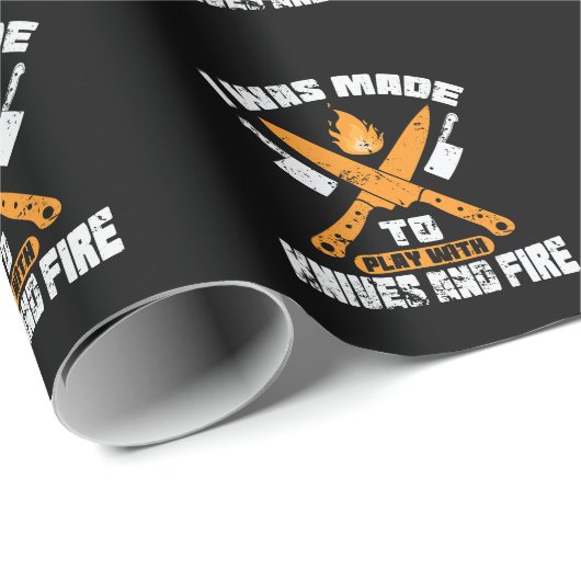 I Was Made To Play With Knives and Fire Küche Cadeaupapier (Rol Hoek)