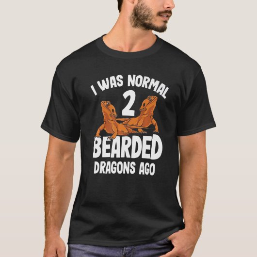 I Was Normal 2 Bearded Dragons Ago Cute Women Men  T-shirt (Voorkant)
