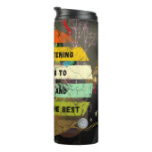 I WAS NOT LISTENING Funny Sarcastic Joke Thermosbeker (Geroteerd rechts)