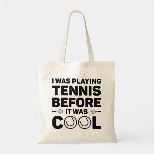 I Was Playing Tennis Before It Cool Tote Bag (Achterkant)