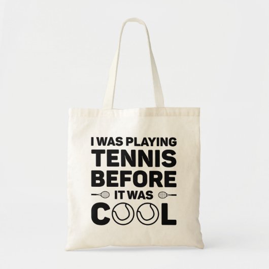 I Was Playing Tennis Before It Cool Tote Bag (Voorkant)