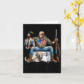 I Was The Hunted Now I Am The Hunter Patriotic Tru Kaart (Gele Bloem)