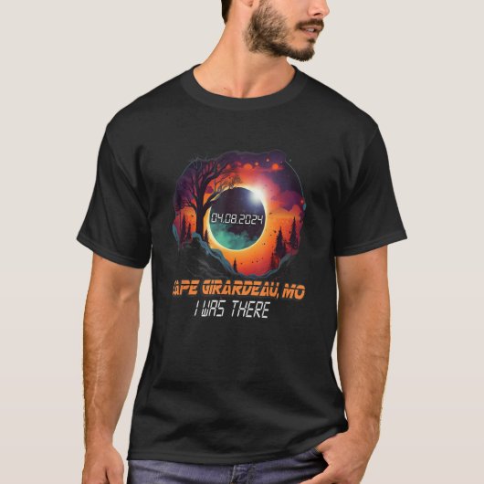 I Was There Total Solar Eclipse Cape Girardeau Mis T-shirt (Voorkant)