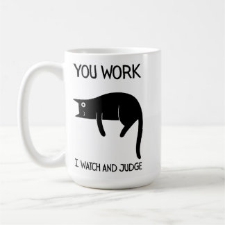 I watch and judge | Cat | Mug Decorative Koffiemok