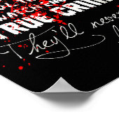 I Watch Enough True Crime They'll Never Find You F Poster (Hoek)