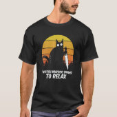 I Watch Murder Shows O Relax Cat Serial Killer Cri T-shirt (Voorkant)