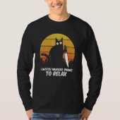 I Watch Murder Shows O Relax Cat Serial Killer Cri T-shirt (Voorkant)