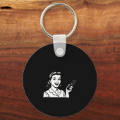 I Watch Murder Shows To Relax Funny Retro True Cri Sleutelhanger (Voorkant)