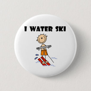 I Water Ski Ronde Button 5,7 Cm