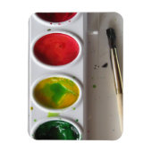 I Waterverven hart Magneet (Verticaal)