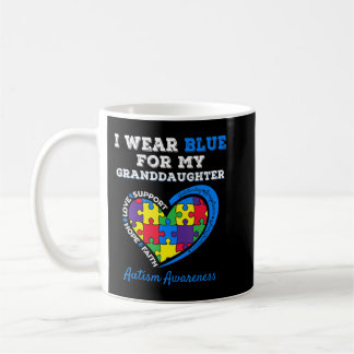 I Wear Blue For Autism Awareness Family Matching T Koffiemok