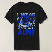 I Wear Blue For My AUNT ALS Awareness Butterfly T-shirt (Design voorkant)