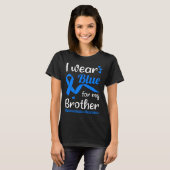 I Wear Blue For My Brother For Hydrocephalus Aware T-shirt (Voorkant volledig)