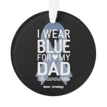 I Wear Blue For My Dad Shirt ALS Awareness Gift