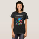 I Wear Blue For My Grandson Autism Awareness Grand T-shirt (Voorkant volledig)