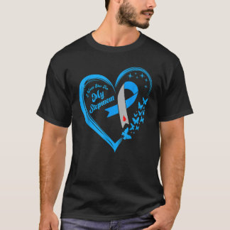 I Wear Blue For My Stepmom Diabetes Awareness Ribb T-shirt