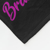 I Wear Burgundy For My Papa Brain Aneurysm Awarene Fleece Deken (Hoek)