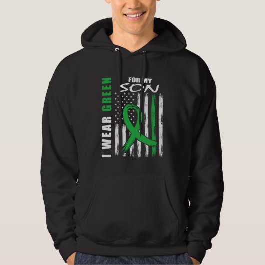 I Wear Green For My Son Kidney Disease Awareness F Hoodie (Voorkant)