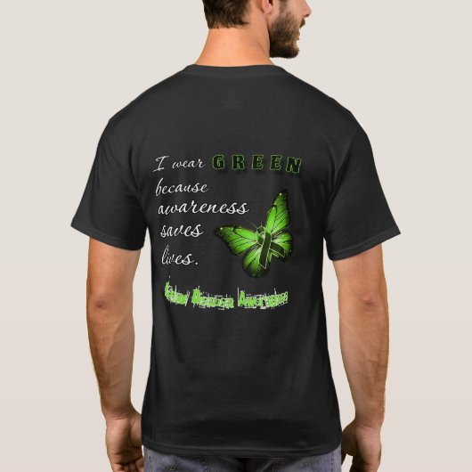 I Wear Green – Kidney Disease Awareness shirt (Achterkant)