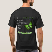 I Wear Green – Kidney Disease Awareness shirt (Achterkant)
