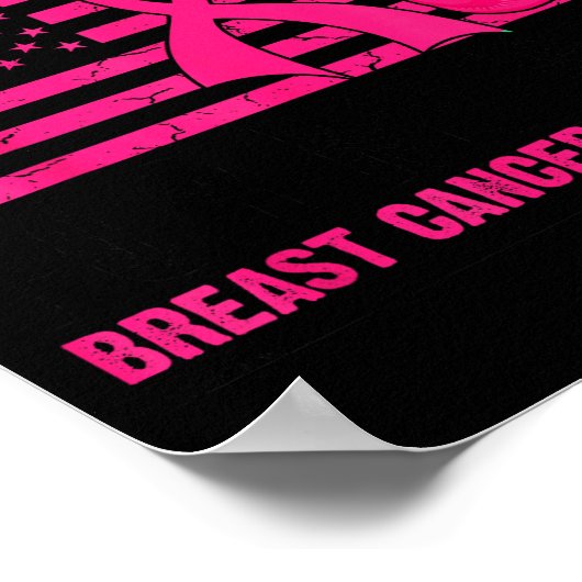 I Wear Nk For My Wife Breast Cancer Husband Cancer Poster (Hoek)