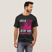 I Wear Nk For My Wife Breast Cancer Husband Cancer T-shirt (Voorkant volledig)