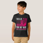 I Wear Nk For My Wife Breast Cancer Husband Cancer T-shirt (Voorkant volledig)