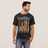 I Wear Orange For My Uncle Leukemia Cancer  T-shirt (Voorkant volledig)