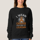  I wear orange forLeukemia Awareness Sweatshirt  (Voorkant)