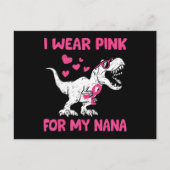 I Wear Pink For My Nana Breast Cancer Awareness To Briefkaart (Voorkant)
