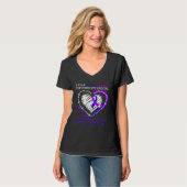 I Wear Purple & Blue For Rheumatoid Arthritis Warr T-shirt (Voorkant volledig)