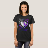 I Wear Purple & Blue For Rheumatoid Arthritis Warr T-shirt (Voorkant volledig)
