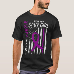 I Wear Purple For My Baby Girl Epilepsy Awareness T-shirt