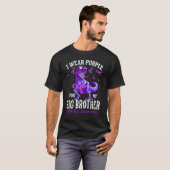 I Wear Purple For My Big Brother Overdose Awarenes T-shirt (Voorkant volledig)