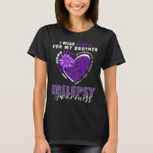 I Wear Purple For My Brother Epilepsy Awareness Su T-shirt (Voorkant)