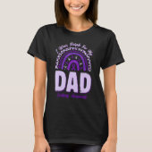 I Wear Purple For My Dad Epilepsy Awareness Rainbo T-shirt (Voorkant)