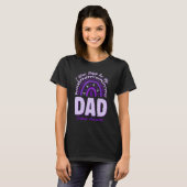 I Wear Purple For My Dad Epilepsy Awareness Rainbo T-shirt (Voorkant volledig)